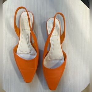 SARTO By Franco Sarto Orange Slingback Heels